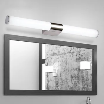 Модерен led огледален светлина баня с монтиран на стената лампа, закрит лампа, осветление, стенни лампи декор грим и суета неръждаема водоустойчива IP65