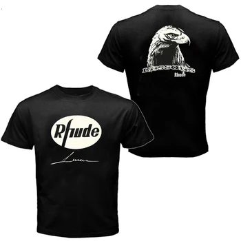 Най-доброто качество на RHUDE Tee Мъже, Жени сътрудничество Limited големи от памучни тениски на хип-хоп Rhude Eagle тениски за мъже