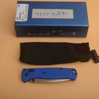 Нов половината зъб 535 Марк S30V нож сгъваем къмпинг назъбен нож найлонови влакна джоб за оцеляване на лов полезност открит EDC инструмент