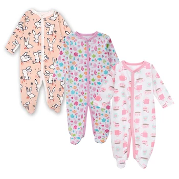новороденото гащеризон младенческий гащеризон детски момичета момчета дрехи с дълъг ръкав sleepsuit 0-12 месеца хлапето е дете на детски дрехи