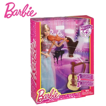 Оригиналните кукли Барби Цигулка Brinquedos Bjd Baby Doll Toys for Girls Juguetes кукли Барби Artist Toys for Cildren Dolls Accessories