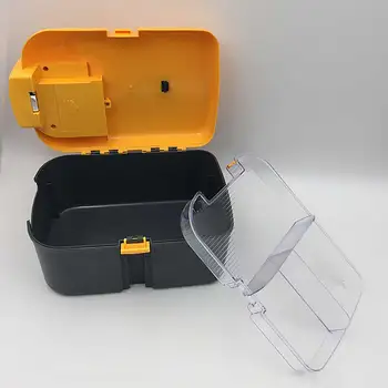 Пластмасова кутия за съхранение на многофункционален led светлинното кутия с голям капацитет на електронна бормашина винт компонент за съхранение на Набор от инструменти