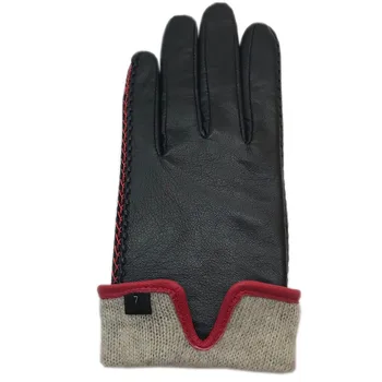 Ръкавици 2020 нов стил на дамите овча кожа, черни ръкавици кожени мода зима топло красива безплатна доставка естествена кожа карам