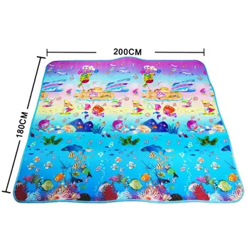 Сладък детски игри мат 200*180*0.5 cm Crawling Mat Double Surface Baby Carpet творчески cartoony дизайн развивающий мат за деца