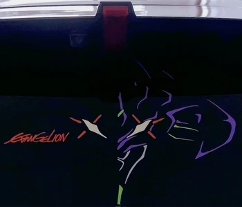Стайлинг на автомобили и етикети прозореца на колата двигател корица стикер за аниме карикатура на EVA01 Аватар Нов Век Евангелие