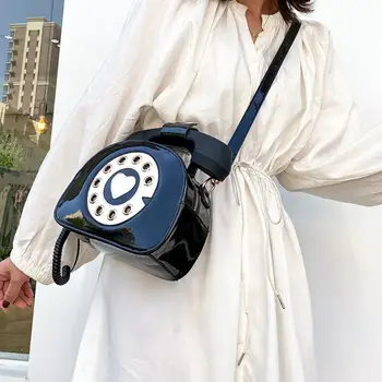 Стилен дамски телефон форма Crossbody ПУ кожена чанта през рамо дамски ежедневни чанта Shopping Street School Satchel Мъкна в чантата си