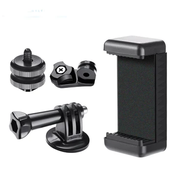 Титуляр телефон Camera Hot Shoe Mount Adapter Kit за GoPro Hero 7 6 5,DJI OSMO Action,iPhone X 8 7 6 Samsung определяне на DSLR