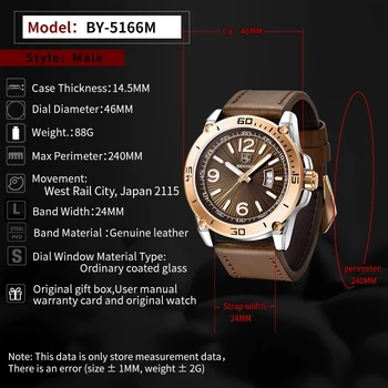 Топ луксозна марка часовници за мъже BENYAR мода кварцов мъжки часовник ежедневни спортни часовници мъжки водоустойчив часовник Reloj hombres
