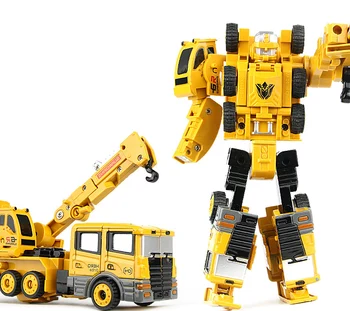 Трансформация на робот кола метална сплав инженерна конструкция на автомобила камион монтаж на деформация играчка 2 в 1, Робот, детски играчки, подаръци