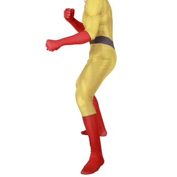 Търговия на едро с японски аниме Adult Kids Аниме ONE PUNCH-MAN Cosplay Costume Saitama Zentai Bodysuit Battle Suit тела за подаръци