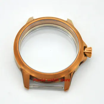 Часовници стерилна корпус мед 45 мм Corgeut неръждаема стомана Fit ЕТА 6497 6498 ST36 механизъм с ръчно от мъжки механични часовници